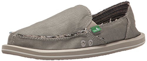 Sanuk Donna Hemp Olive Grey 8 B (M)