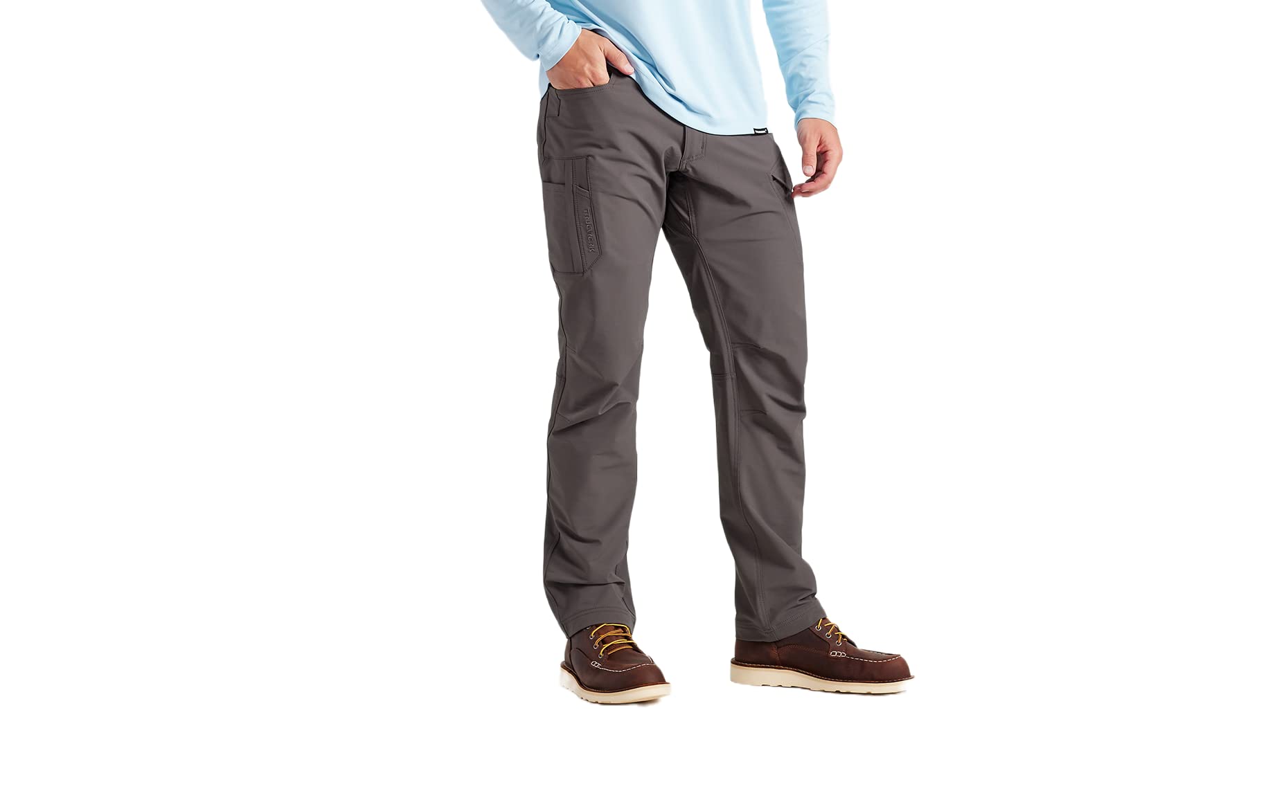 TRUEWERK Mens Work Pants - T2 WerkPant Technical Workwear, 36W X 32L Deep grey