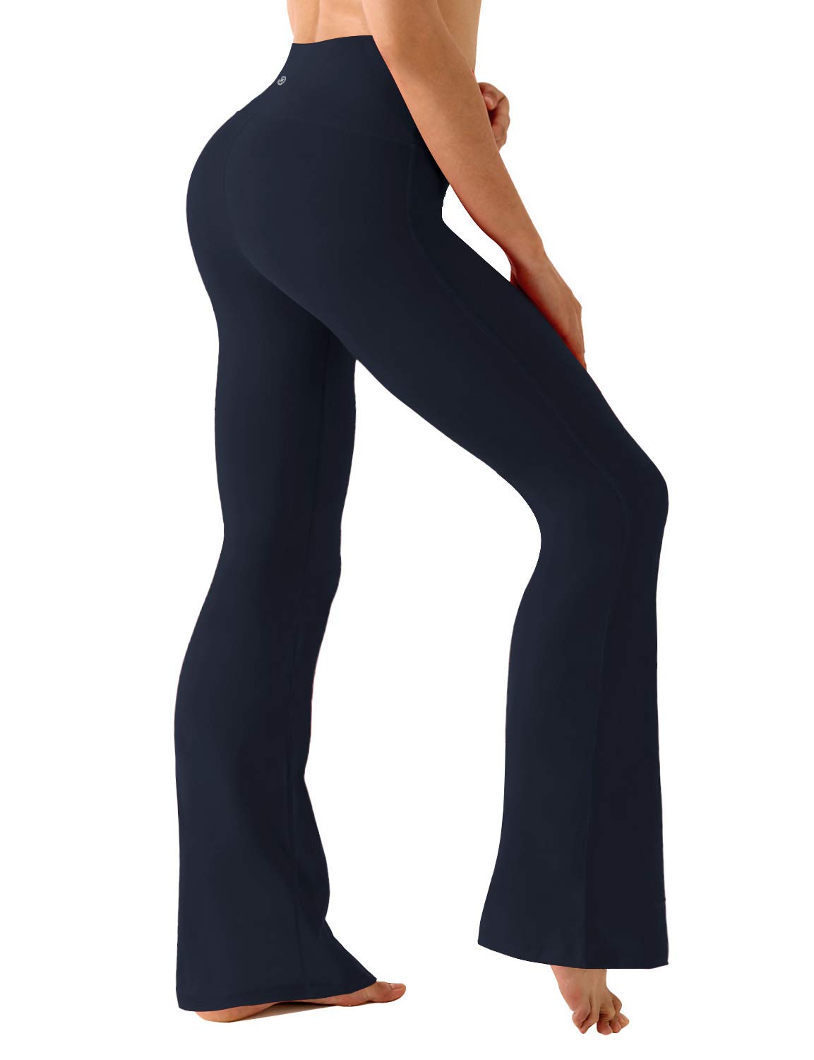 BUBBLELIME 2931333537 4 Styles Womens High Waist Bootcut Yoga Pants - Basic Nylon_DARKNAVY M-37 Inseam