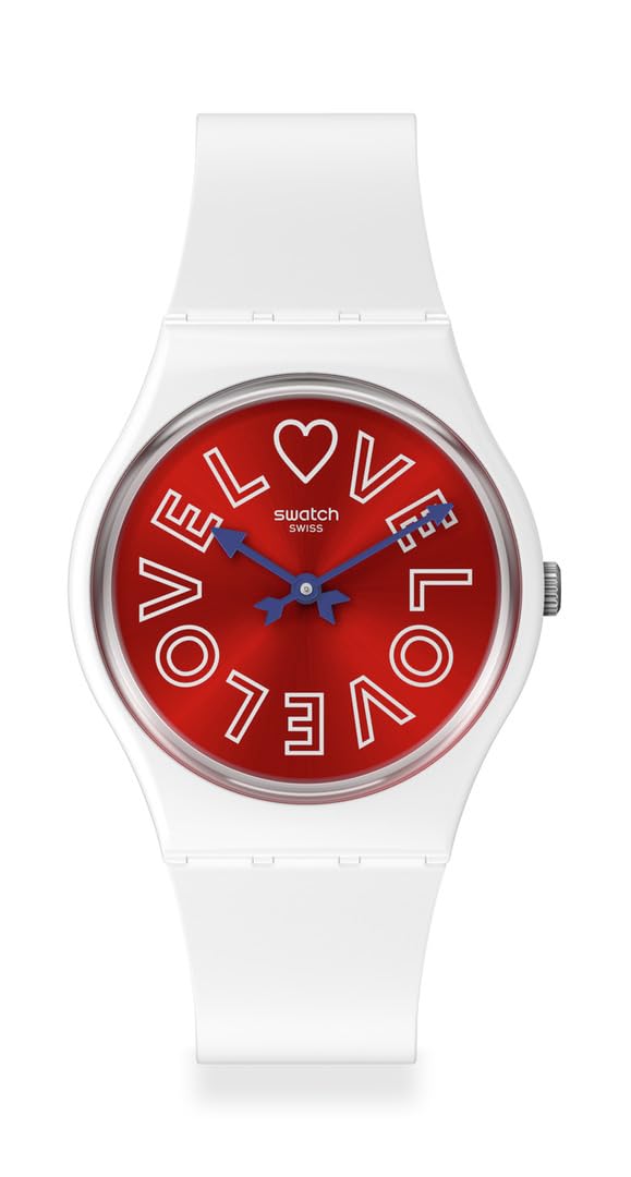 Swatch Gent BIOSOURCED PUREST Love Quartz Watch, White