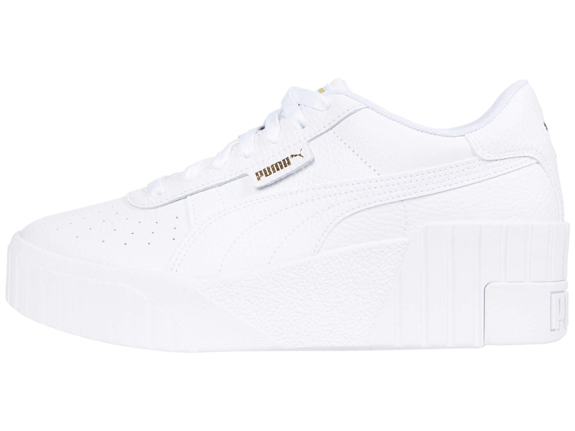 PUMA Women's Cali Wedge Sneaker, White White, 7.5