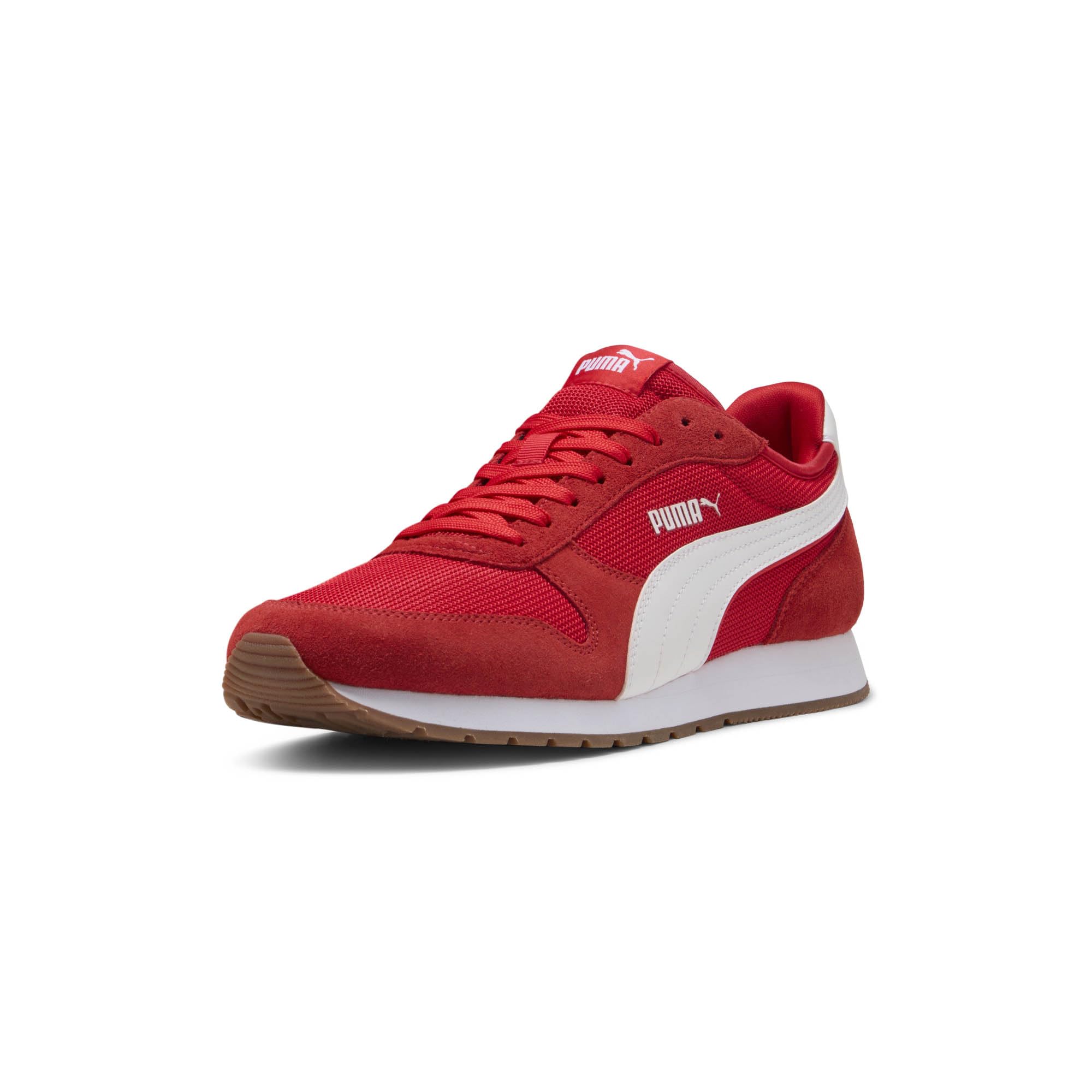 PUMA Men's ST Miler Shoes, for All Time Red-White-Gum, 10