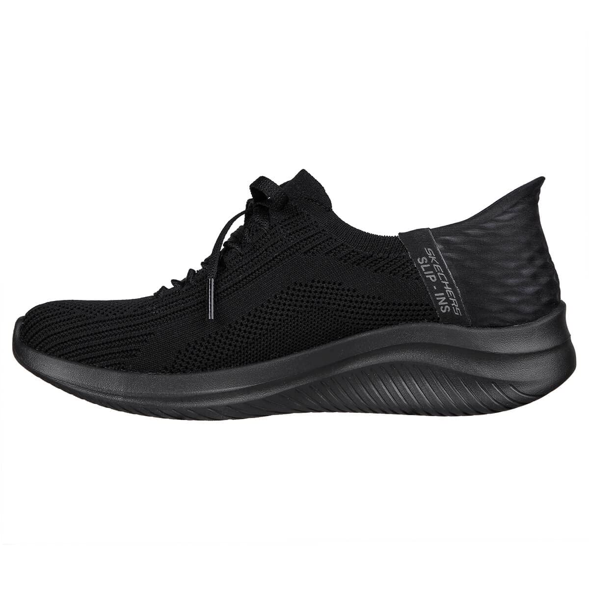 Skechers Sport Women's Women's Hands Free Slip-Ins Ultra Flex 3.0-Brilliant Path Sneaker, Black/Black, 9