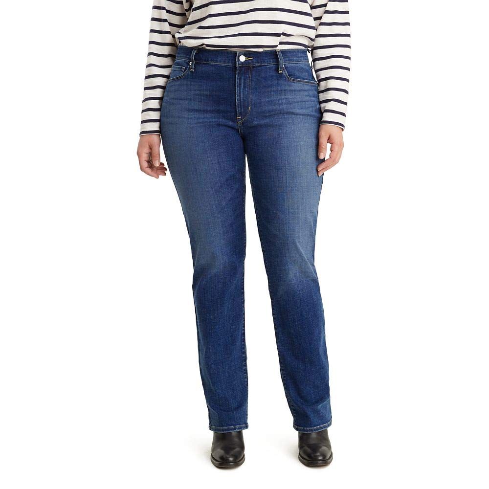 Levi's Women's Plus-Size 414 Classic Straight Jeans, Lapis Dark Horse, 40 (US 26) R