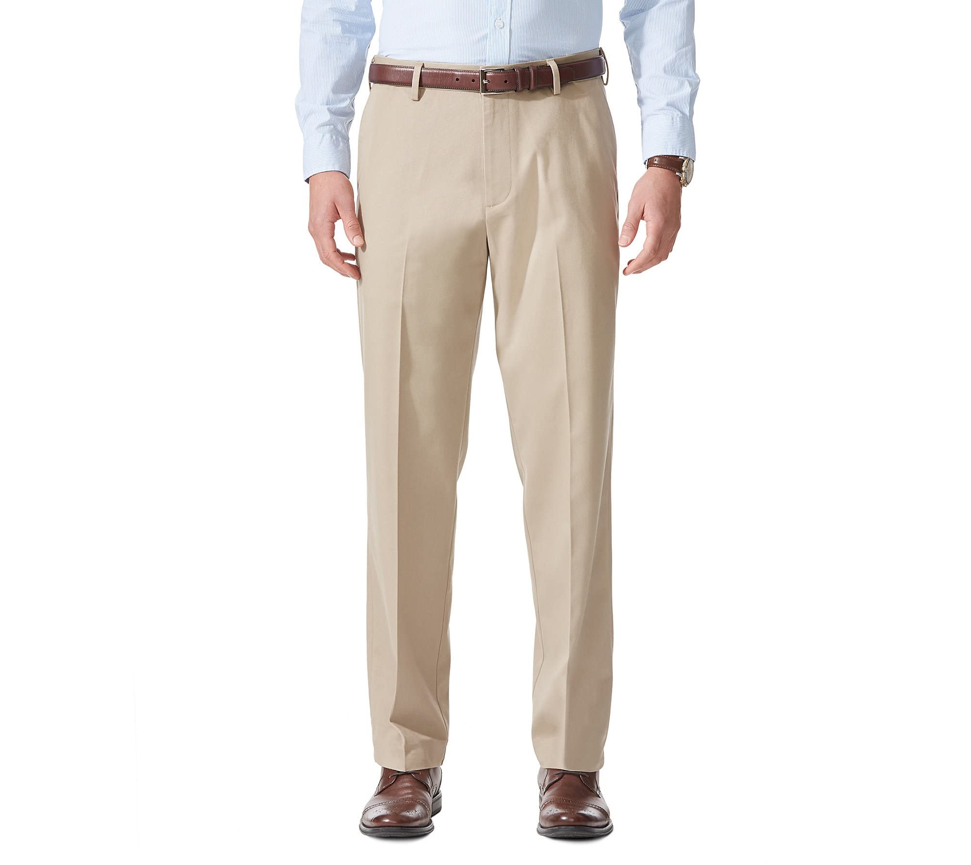 Dockers Men's Relaxed Fit Comfort Pants, British Khaki, 38W x 34L