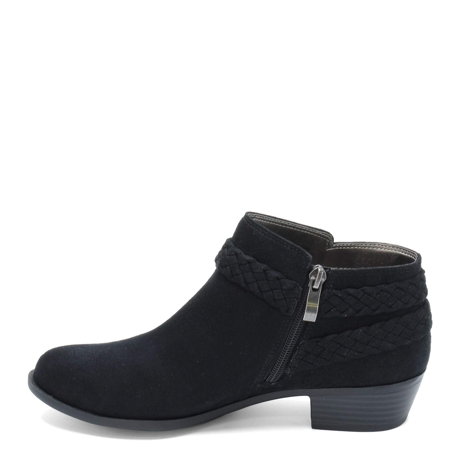 LifeStride womens Adriana Ankle Bootie, Black Micro, 8 Wide US
