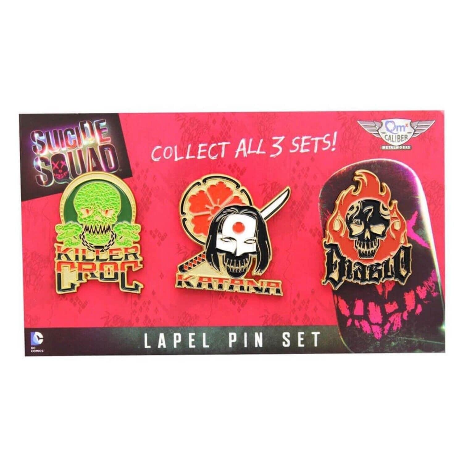 QMx Suicide Squad Lapel Pins Set 2