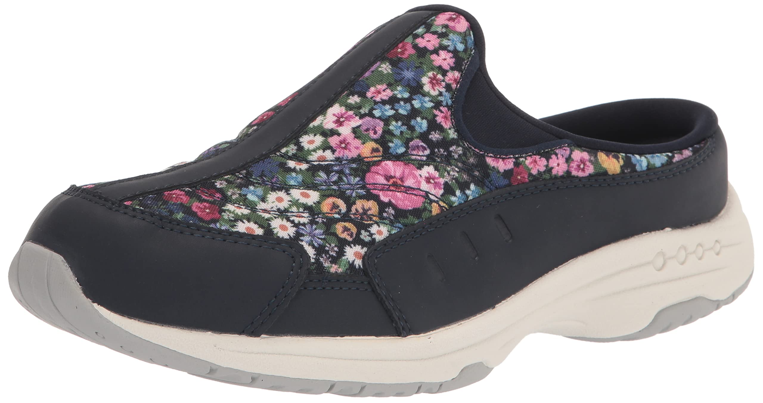 Easy Spirit Traveltime 594 Dark Blue Multi Floral 8 M (B)