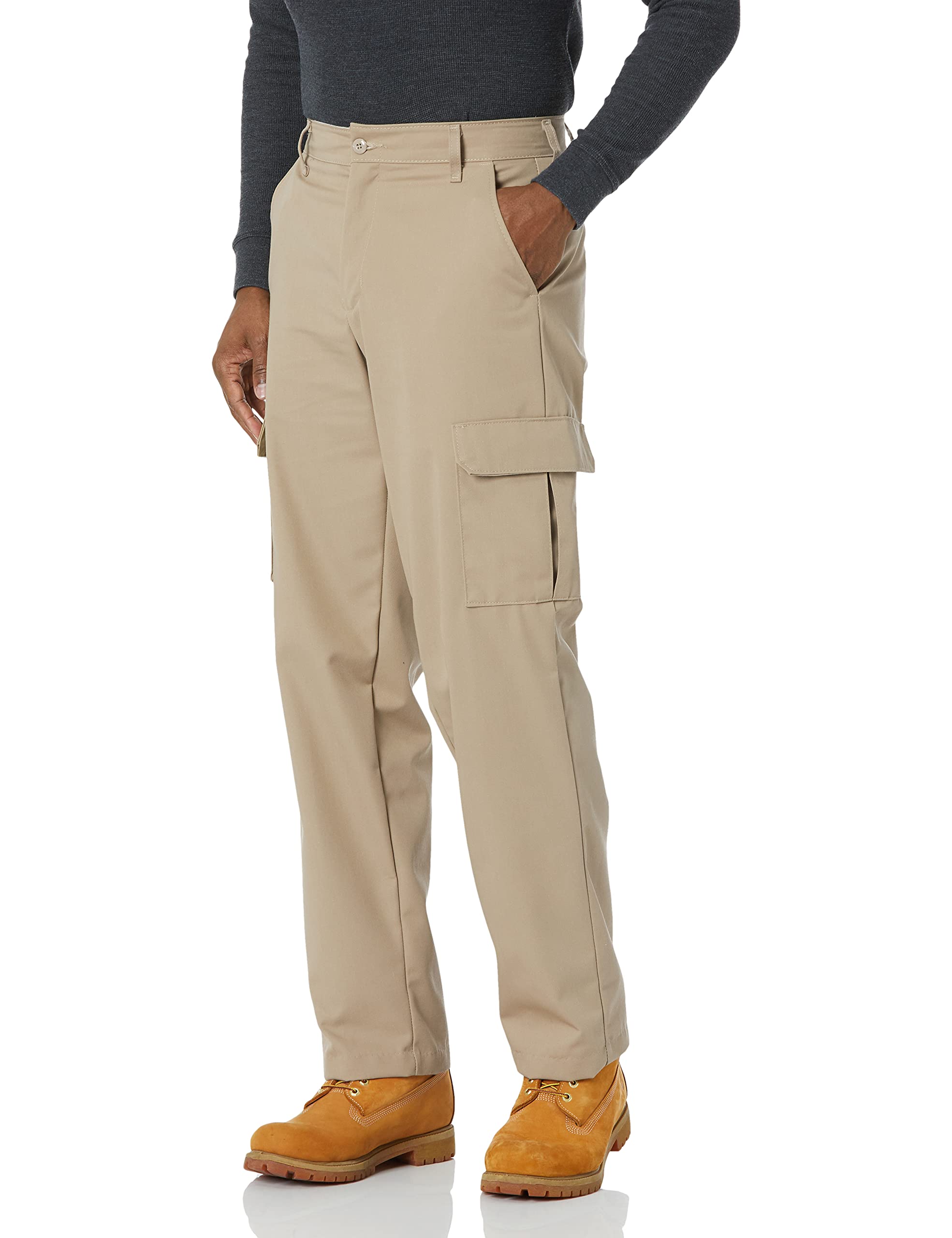 Red Kap Mens Industrial cargo Pant, Khaki, 36W x 34L