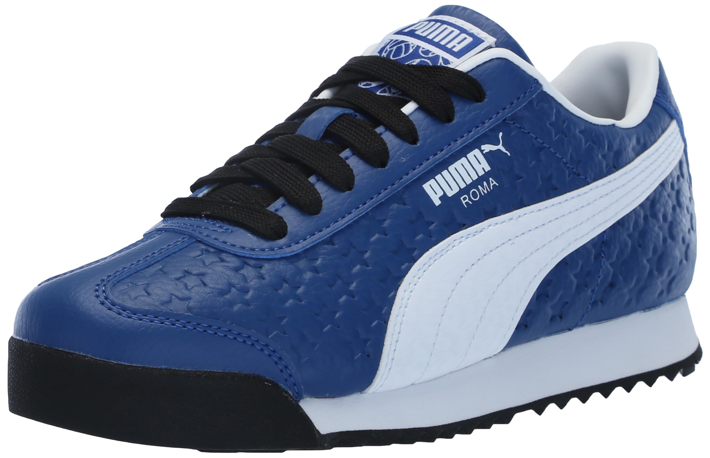 PUMA Roma Sneaker, Cobalt Glaze White Black, 5.5 US Unisex Big Kid
