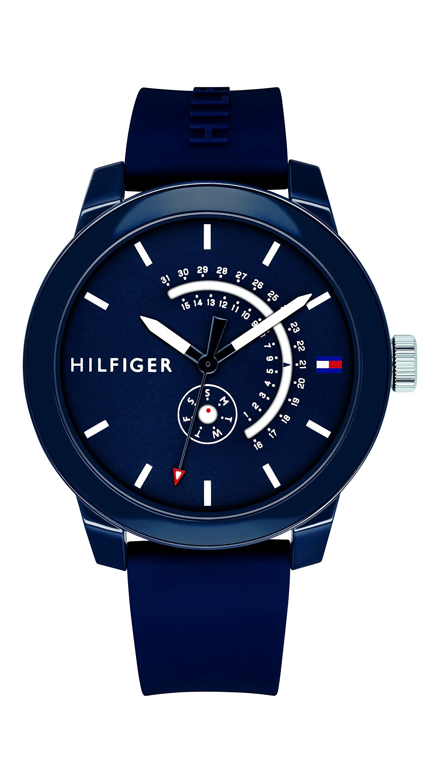 Tommy Hilfiger Men's 1791482 Denim Analog Display Quartz Blue Watch