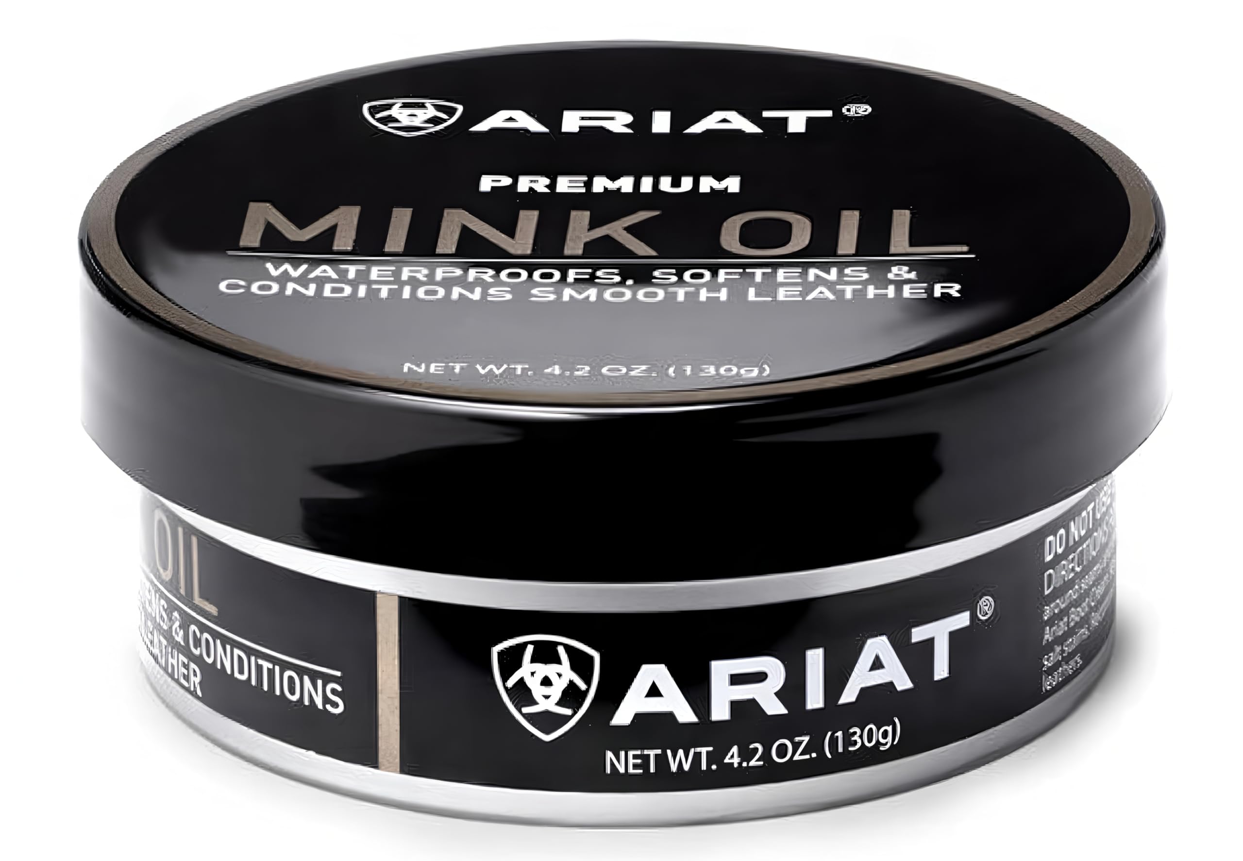 ARIAT Mink Oil Paste for Leather and Vinyl, 4.2 ounce Tin (130grams)
