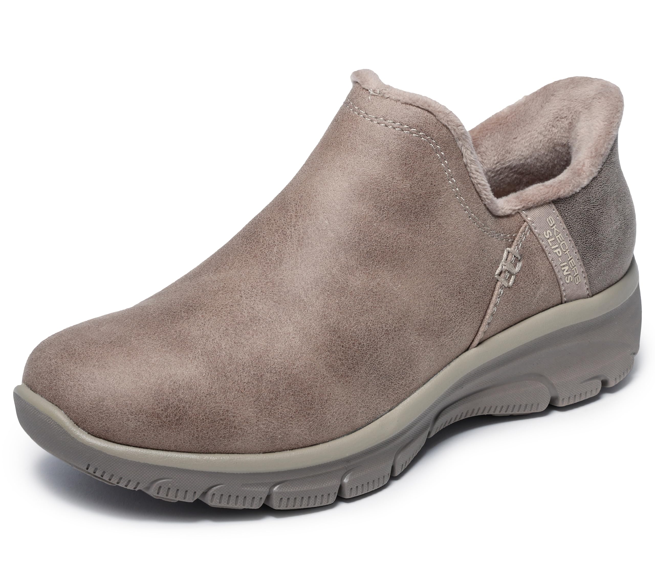 Skechers Women's Easy Going-Modern Hour-Hands Free Slip-ins Ankle Boot, Taupe, 9
