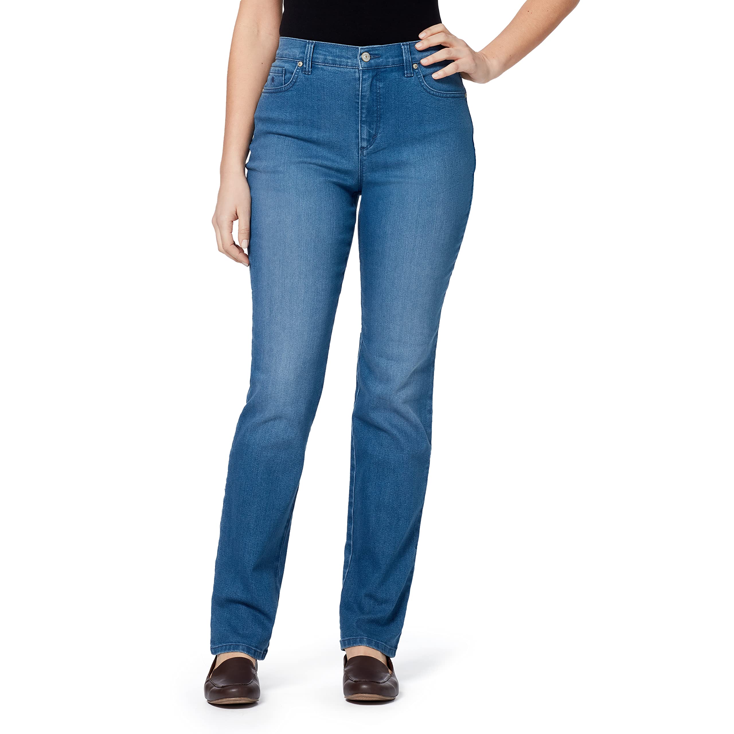 Gloria Vanderbilt womens Amanda Classic High Rise Tapered Jeans, Frisco, 4 Short US