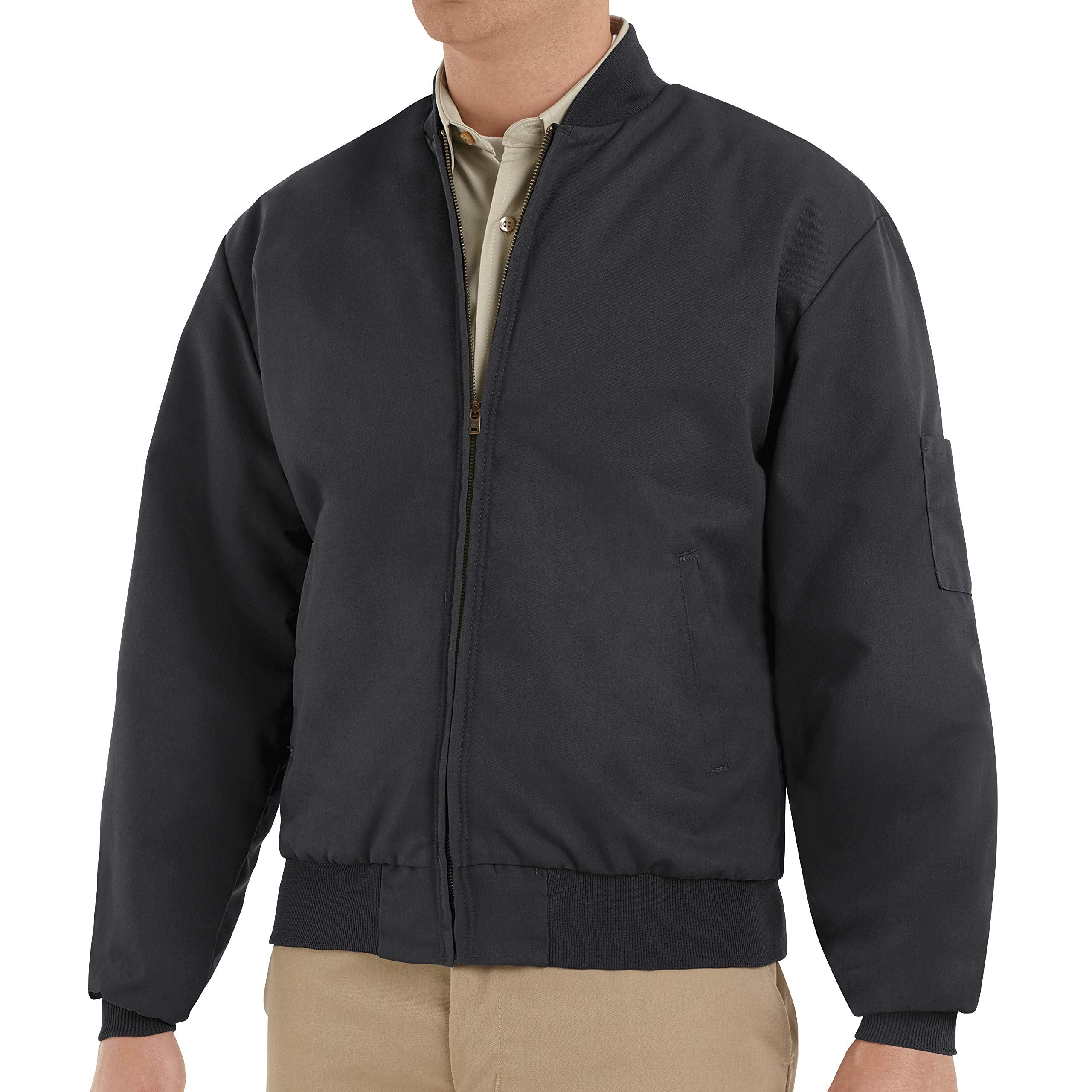 Red Kap Men's Solid Team Jacket, Black, Small