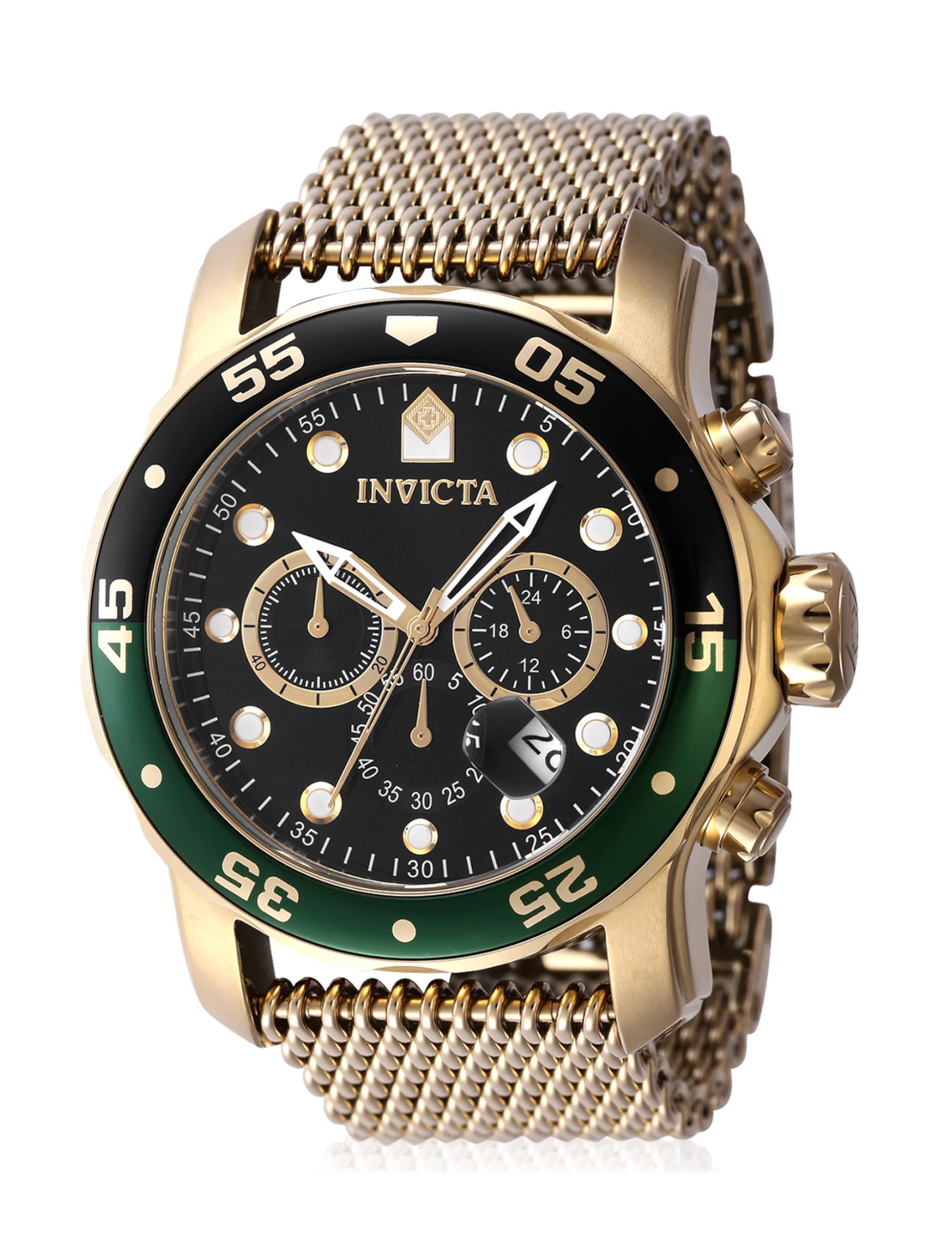 Invicta Men's 47632 Pro Diver Quartz Chronograph Black Dial Watch