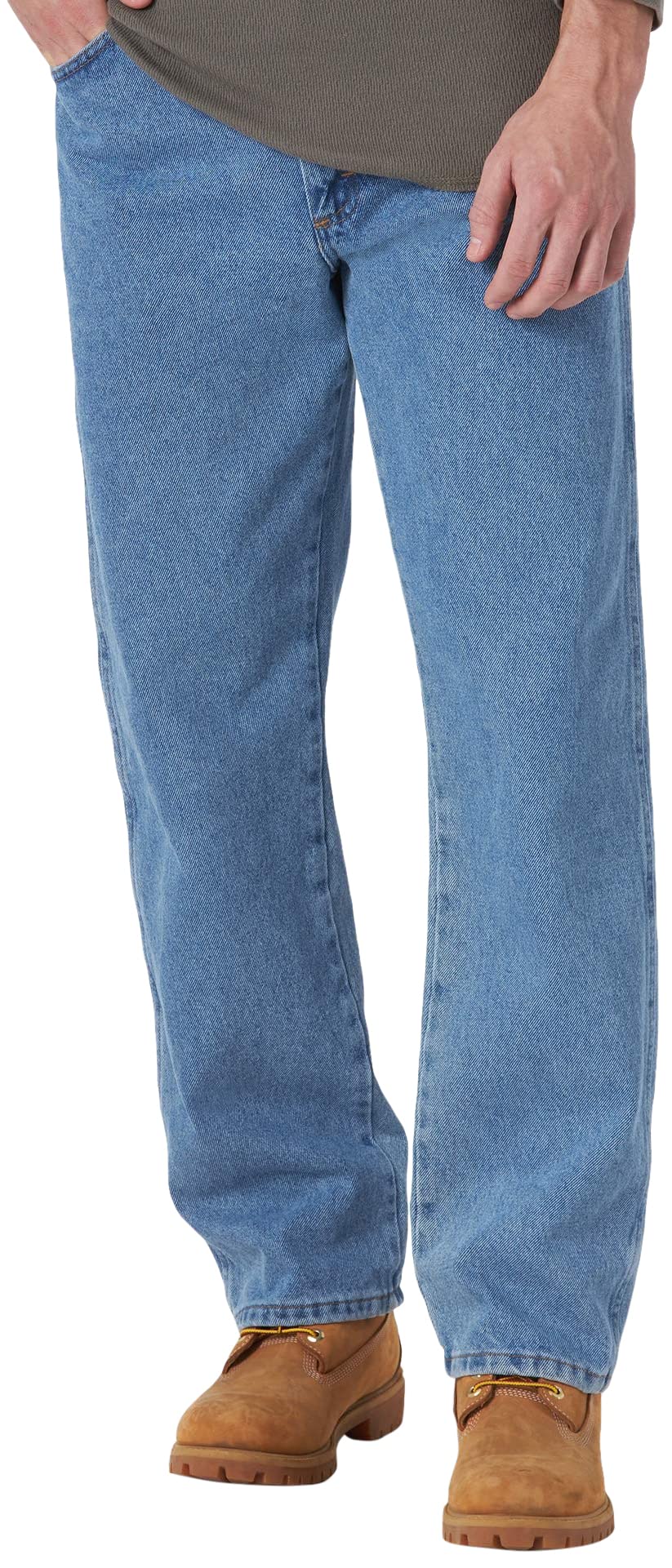 Rustler Men's Classic Regular Fit, Stonewash, 33W x 30L
