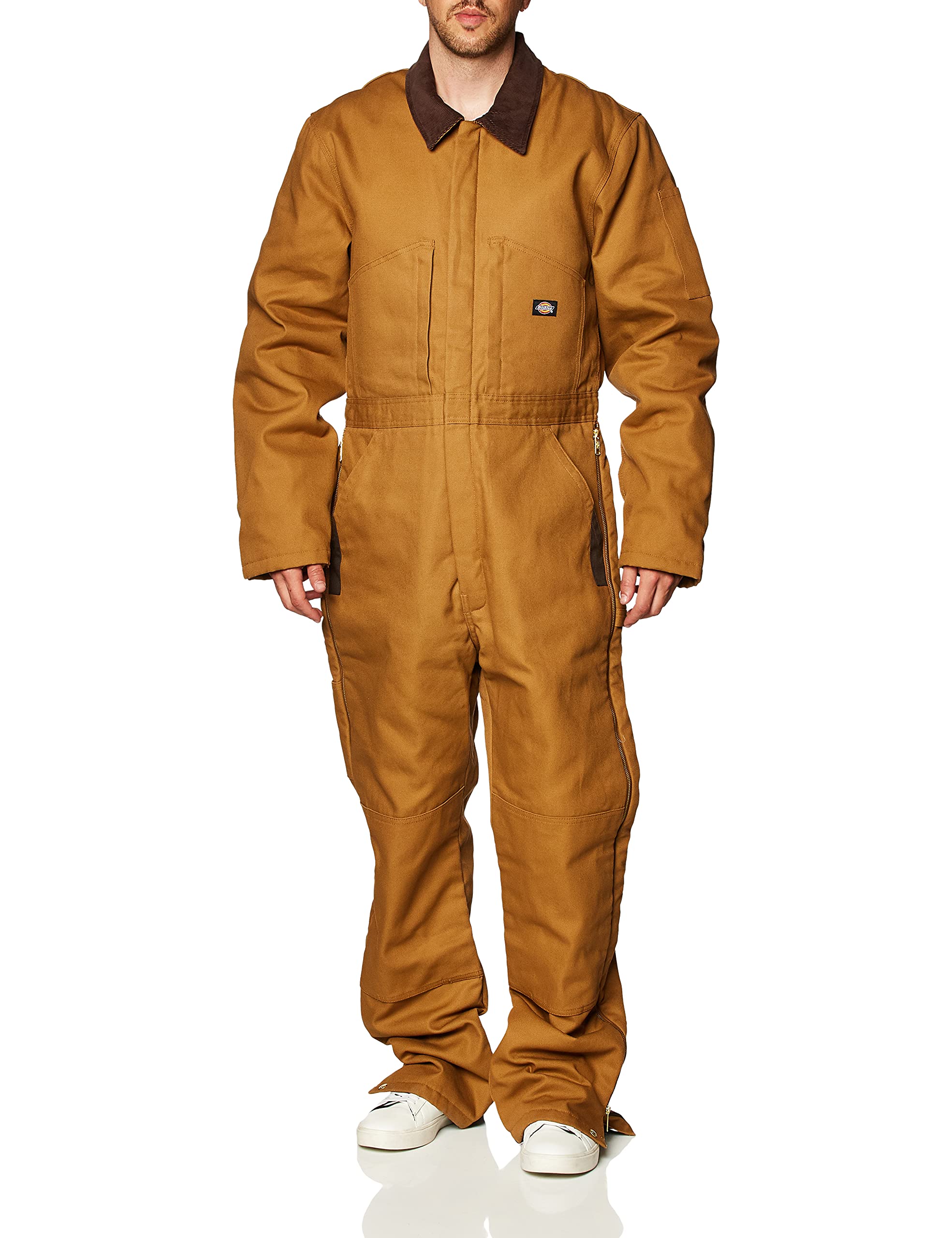Dickies Men's Premium Insulated Duck Coverall, Brown Duck, Medium Tall