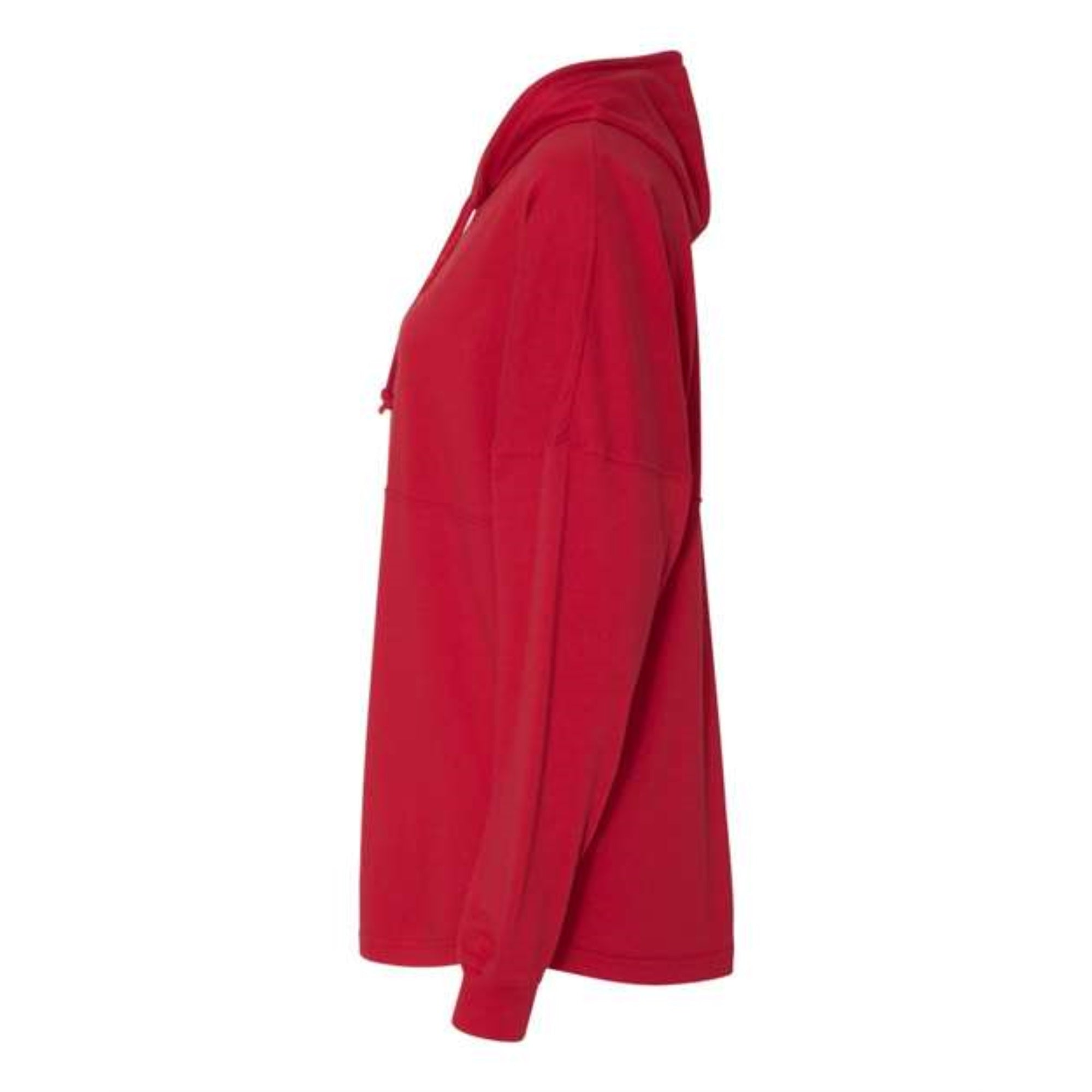 J. America Hooded Game Day Jersey T-Shirt - Red, XS