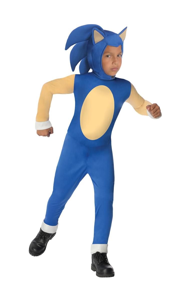 Sonic The Hedgehog Jumpsuit & Mask Costume Child Large 12-14