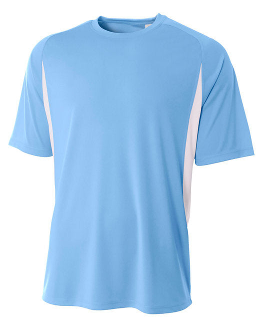 Youth cooling Performance color Blocked T-Shirt - gOLD WHITE - S(D0102H7KB7J)