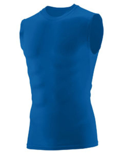 Youth Hyperform compress Sleeveless Shirt - RED - L(D0102H7YMRT)