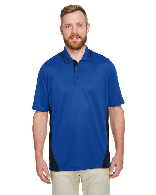 Mens Flash Snag Protection Plus IL colorblock Polo - BLAcK DK cHARcL - S(D0102H7Z82T)
