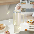 40oz Sublimation Macaroon Bluetooth Speaker Tumblers Stainless With Handle Tumblers