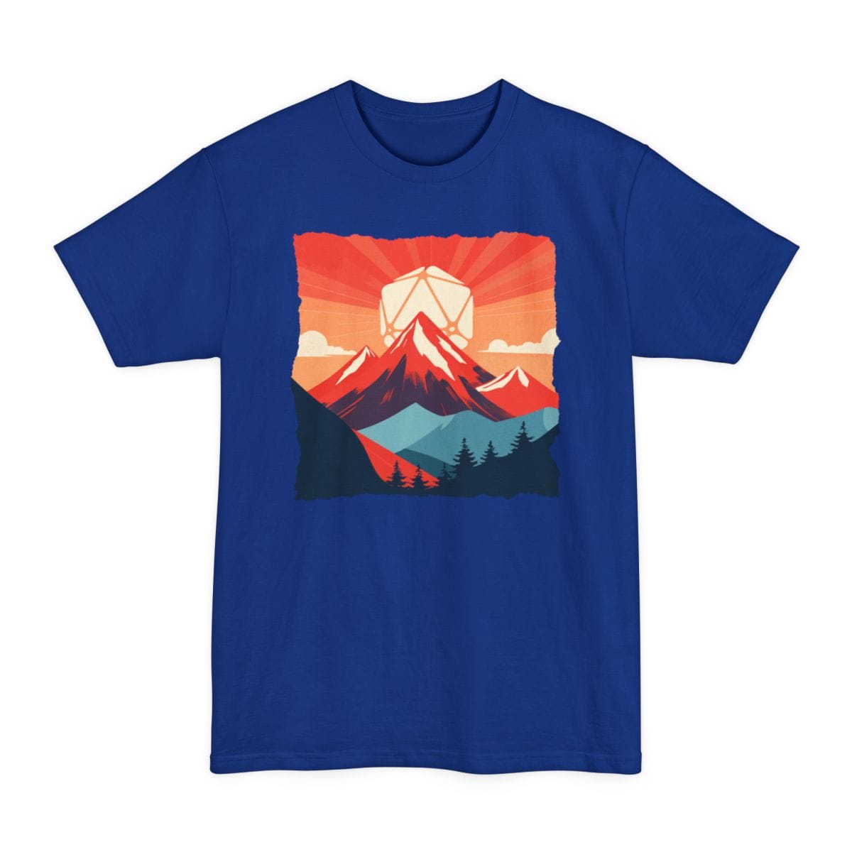 D&D D20 Japanese Landscape Tall T-Shirt