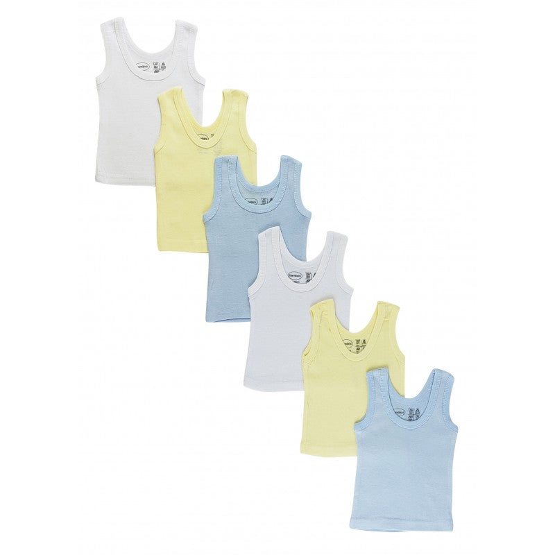 Bambini Boy's Six Pack Pastel Tank Top Medium