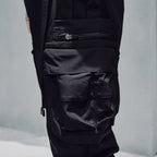 IBP442 Matte Black Cargo Joggers