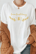 Farm Fresh Honey Bee Decor Graphic Tee