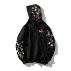 KH9083 Flowers Birds Embroidery Hoodie