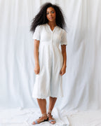 Swiss Dot Scallop Dress