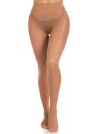 Opaque Sheer To Waist Tights With Cotton Crotch