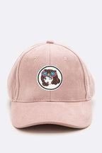 Flower Girl Iconic Patch Suede Cap