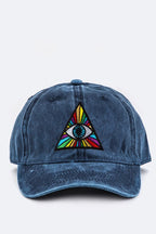 Eye Of Providence Embroidery Cotton Cap