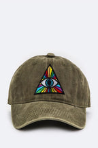 Eye Of Providence Embroidery Cotton Cap