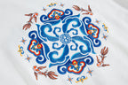 KH9201 Fish Art Embroidery Hoodie