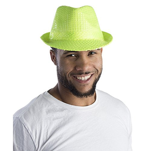 Green Sequined Fedora
