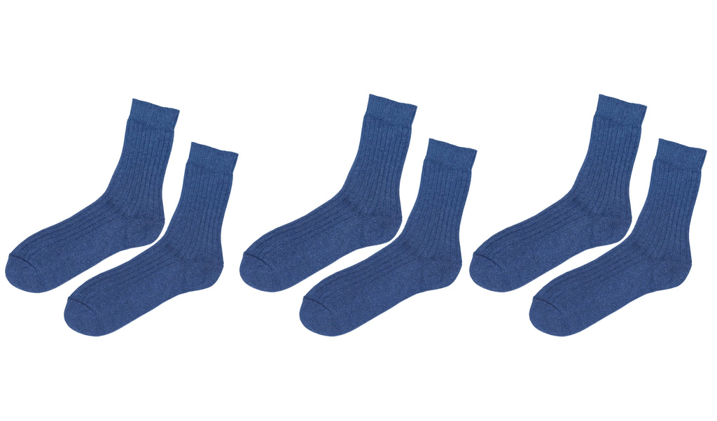 tittimitti® 100% Organic Cotton Men's Boot Socks. 3 Pairs. Made in Italy.