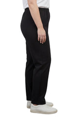 Women's Classic Pull-On Poly Knit Pants — Elastic Waist Dress Slacks