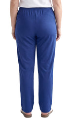 Women's Classic Pull-On Poly Knit Pants — Elastic Waist Dress Slacks
