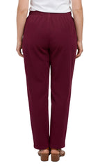 Women's Pull-On Fine Wale Corduroy Pants — Soft Covered Elastic Waist