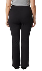 Women's Bootcut Flare Leggings — Pull-On Cotton Stretch with Crossover Waist