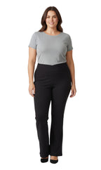 Women's Bootcut Flare Leggings — Pull-On Cotton Stretch with Crossover Waist