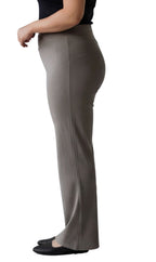 Women's Bootcut Flare Leggings — Pull-On Cotton Stretch with Crossover Waist