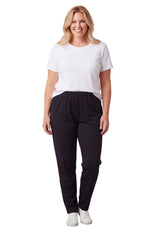 Women's High-Waisted Premium Cotton Stretch Leggings — Dressy Black