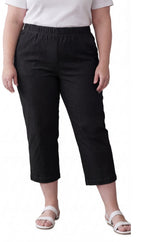 Women's Lightweight Stretch Denim Capri Pants — Comfortable Everyday Fit