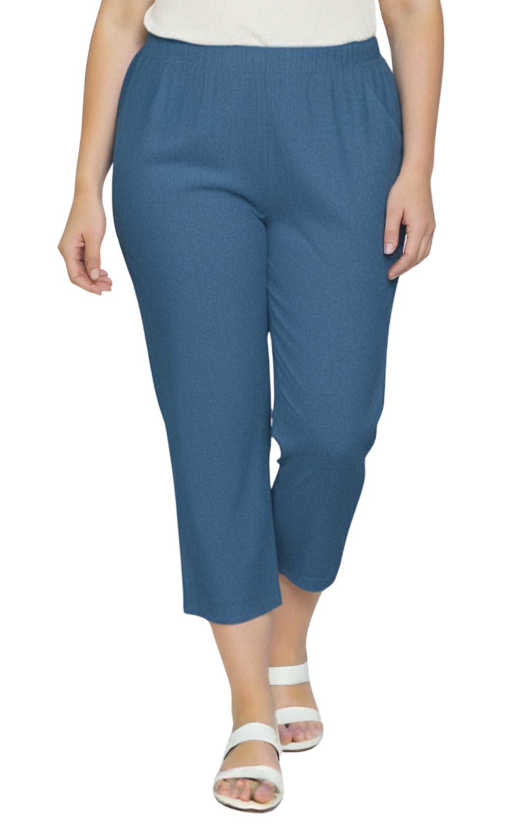 Women's Lightweight Stretch Denim Capri Pants — Comfortable Everyday Fit